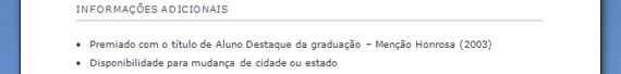 Informações Adicionais